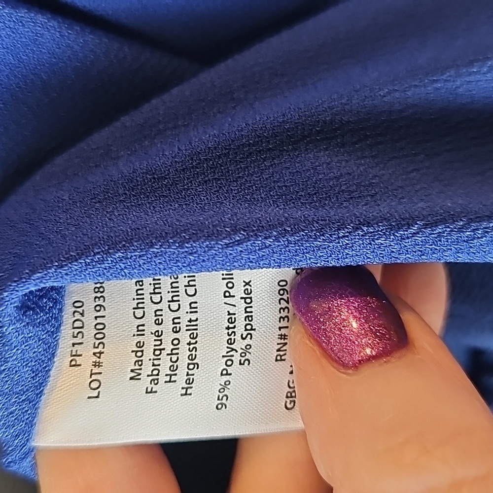 Rachel Zoe Vibrant Blue One-Shoulder Dress Marrakesh Blue Sz Small New $295 - Picture 10 of 10